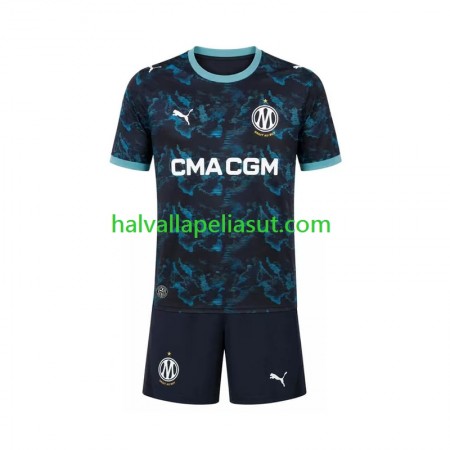 Jalkapallo Pelipaidat/Peliasut Olympique de Marseille Lasten Vieraspaita 2026-2027 Lyhythihainen